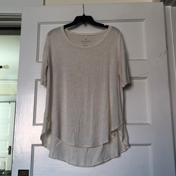 Cream super soft tee - Picture 1 of 2